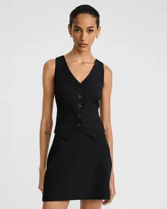 Express Studio Stretch Twill High Waisted Mini Skirt