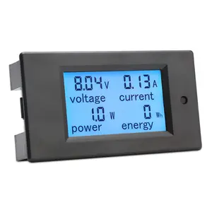 DROK Multimeter DC 8-100V 20A Voltage Amperage Energy Meter, DC Volt Amp Tester Gauge Monitor LCD Display with-in Shunt