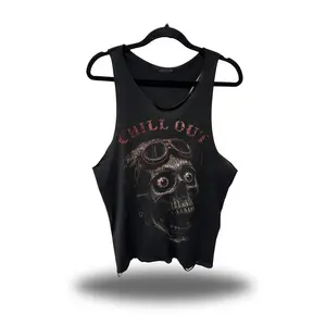 CHILL OUT SCOOP NECK STRINGER TANK TOP