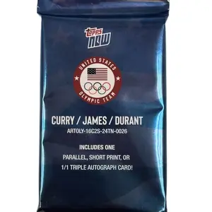 Topps Olympic - Possibly THE triple auto with Stephen Curry, Lebron James, and Kevin Durant