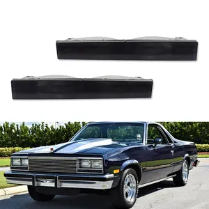 2pcs Smoke Front Bumper Parking Signal lamps Light For 1982 1983 1984 1985 1986 1987 El Camino Malibu Caballero,Replace OEM L240264-R L240264-L