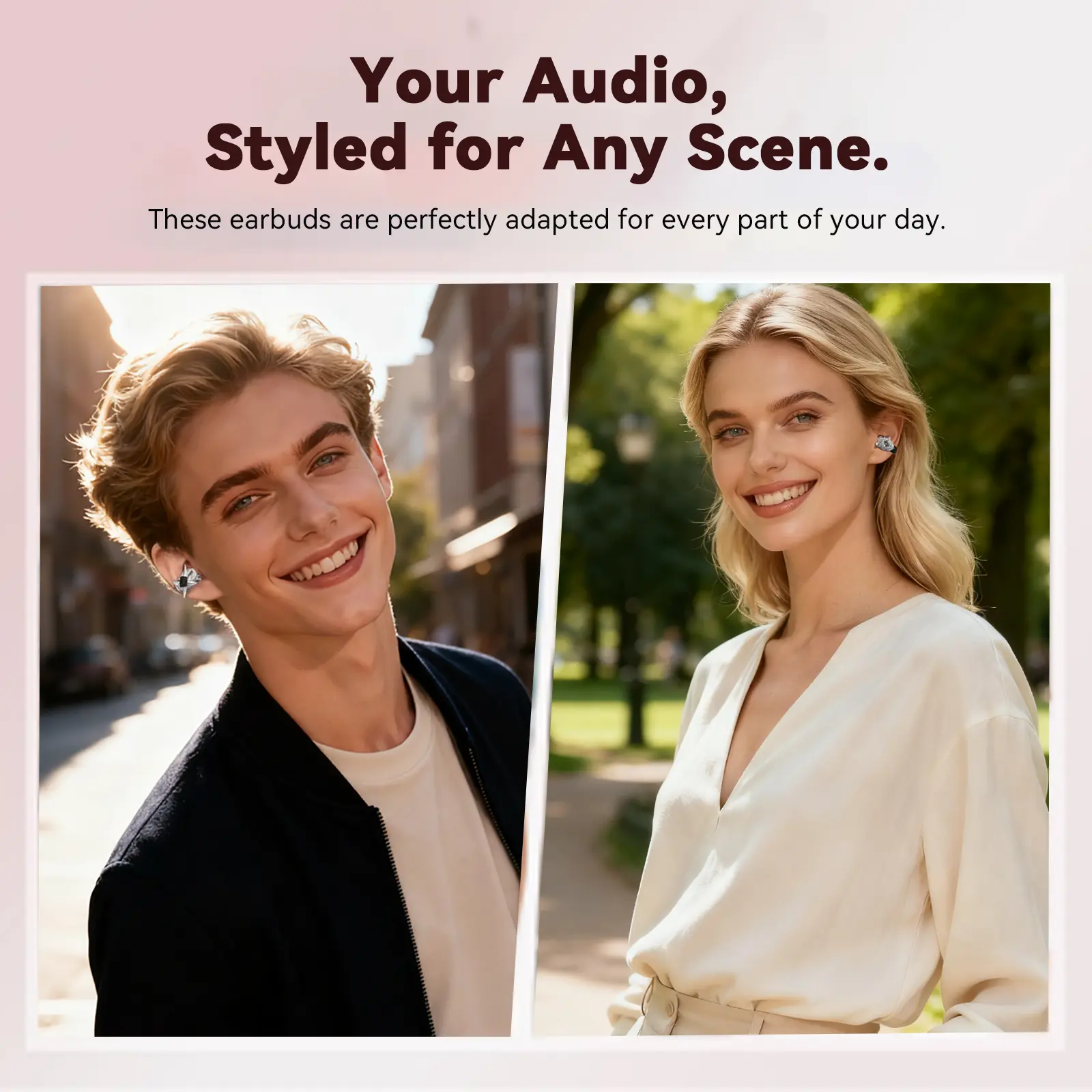 ERDU Air Note Wireless Earbuds with Interchangeable Ear Clips