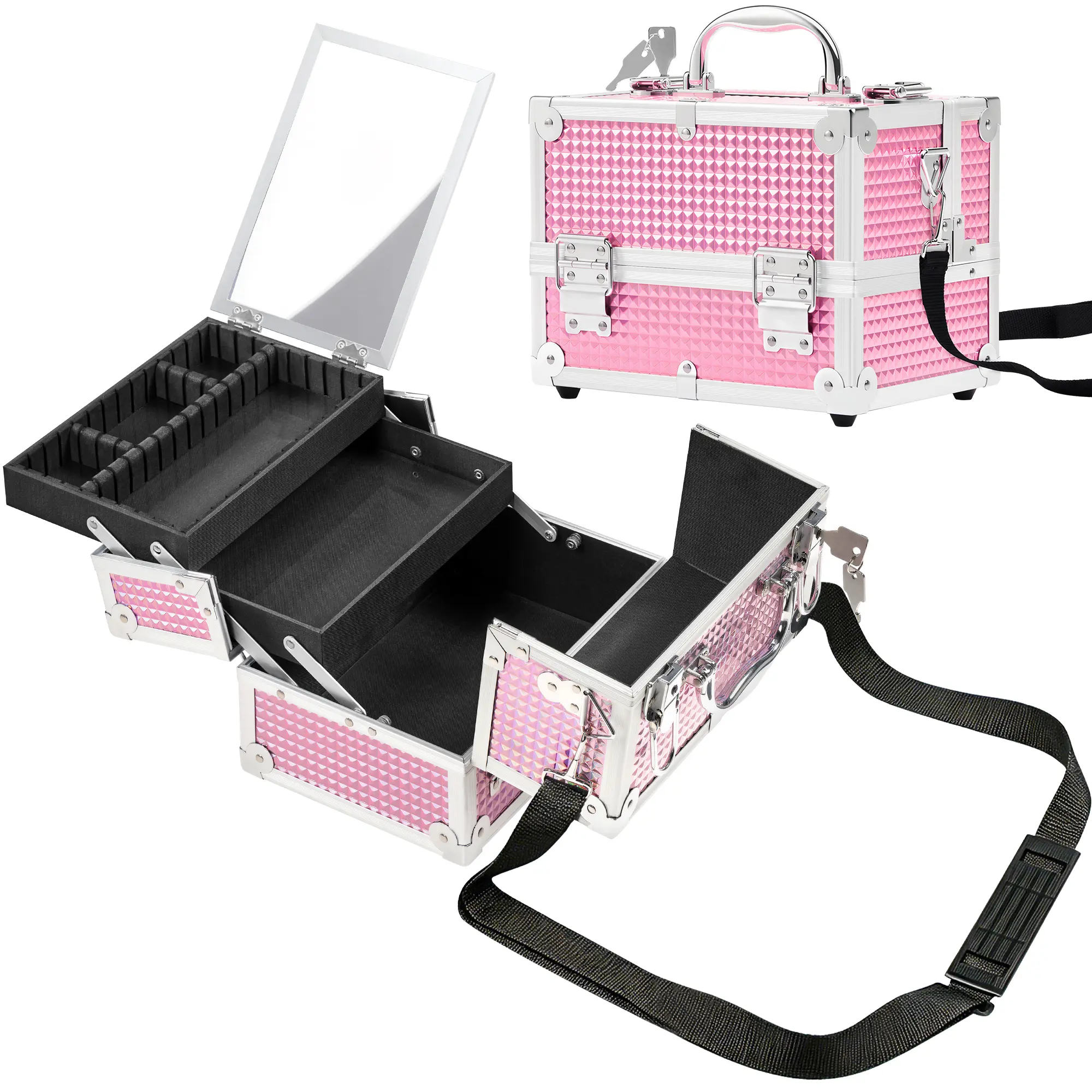 Glitter Pink-9.5″ L × 7″ W × 7.5″ H