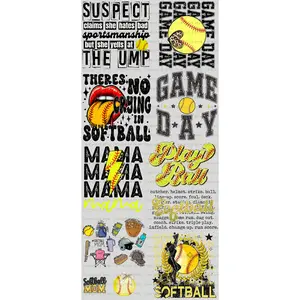 SOFTBALL SEASON PREMADE - GANG SHEET 22x48