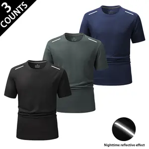 Reflective Detail Quick-Dry Tees, Ideal For Night Runs And Gym Sessions With A Streamlined, Breathable Fit That Boosts Low-Light Visibility