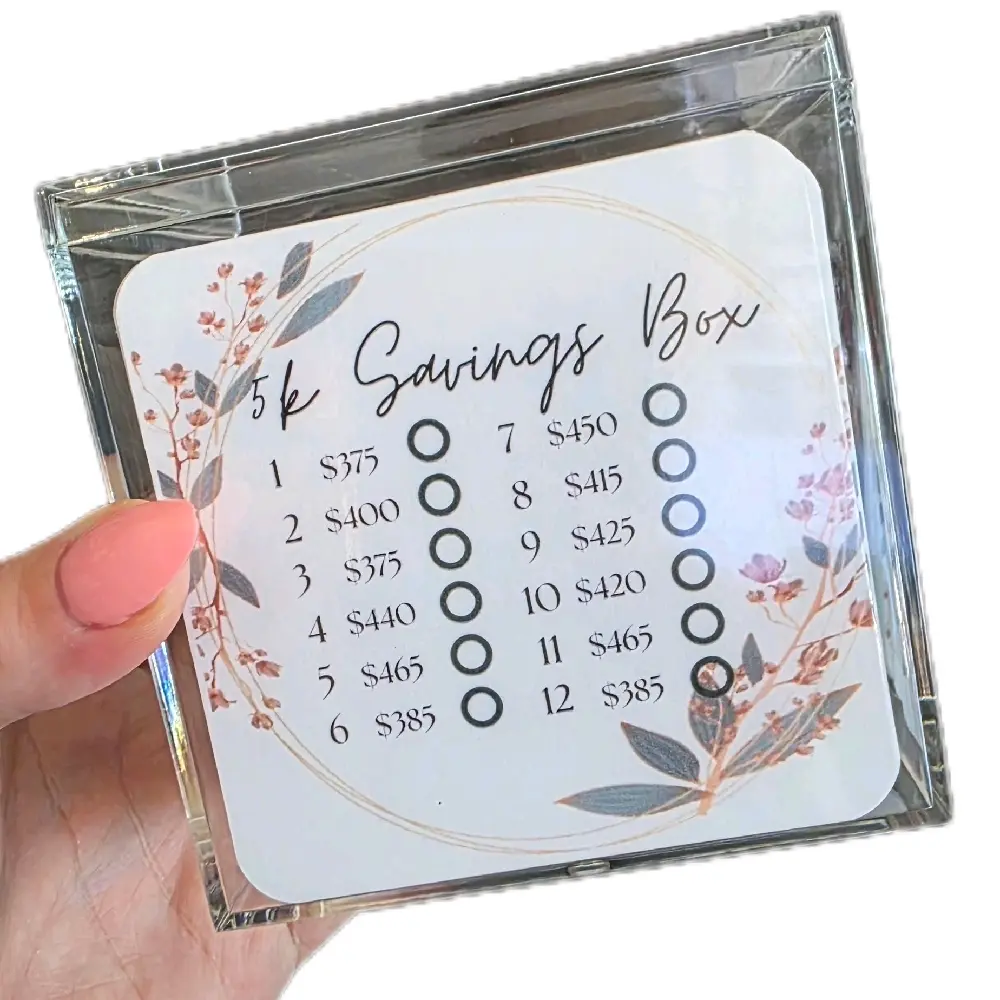 monthly savings box|5,000 savings box|monthly savings challenge|savings challenge box