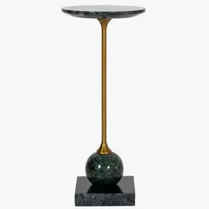 Uma Marble Drink Table - green