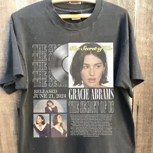 Gra.cie Abrams The Secret Of Us Tour 2024 Shirt, Funny Gracie Tour Shirt, Gra.cie Abrams Music Album Shirt Men Women