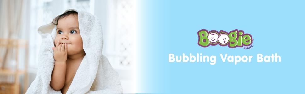 Boogie Bubbling Vapor Bath for Newborns, Infants, and Toddlers – Mint Eucalyptus Vapor, Plant & Oat Extracts, Gentle & Hypoallergenic (18 oz) Boogie Bubbling Vapor Bath for Newborns, Infants, and Toddlers – Mint Eucalyptus Vapor, Plant & Oat Extracts, Gentle & Hypoallergenic (18 oz)