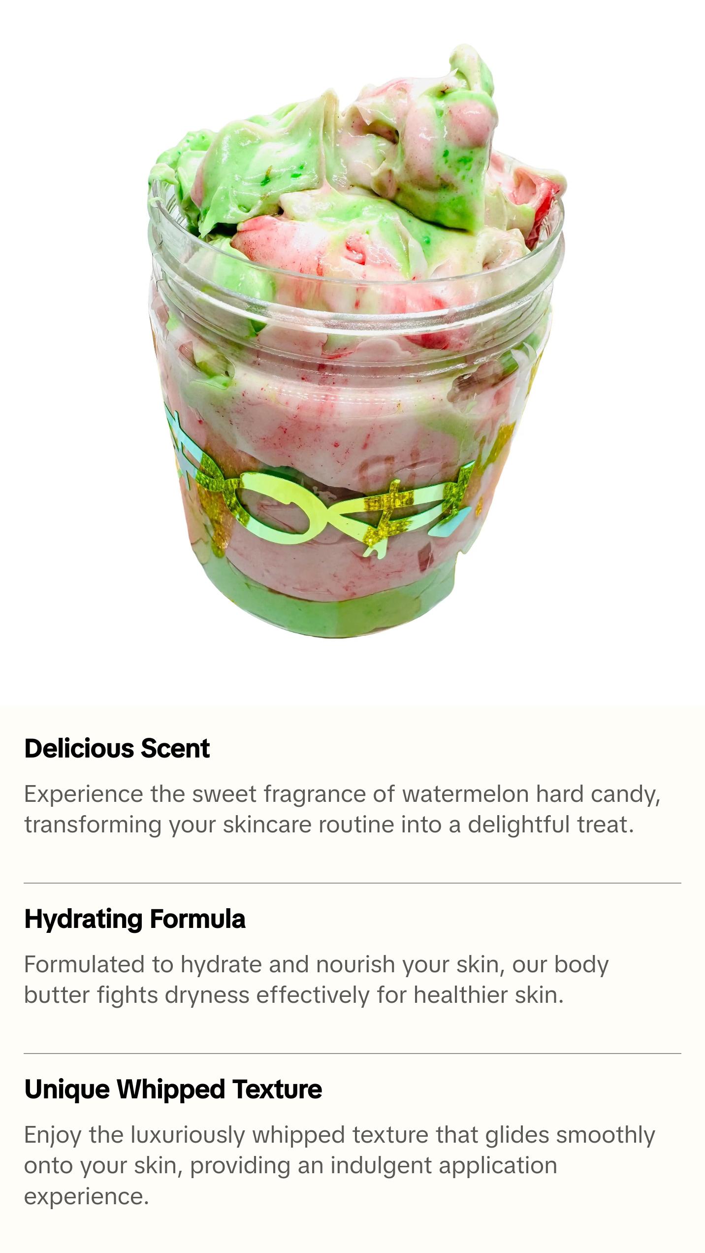 Watermelon Hard Candy Whipped Body Butter