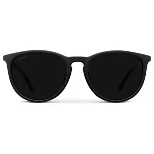 Drew - Women's Round Polarized Sunglasses: Vintage Retro Designer Style
