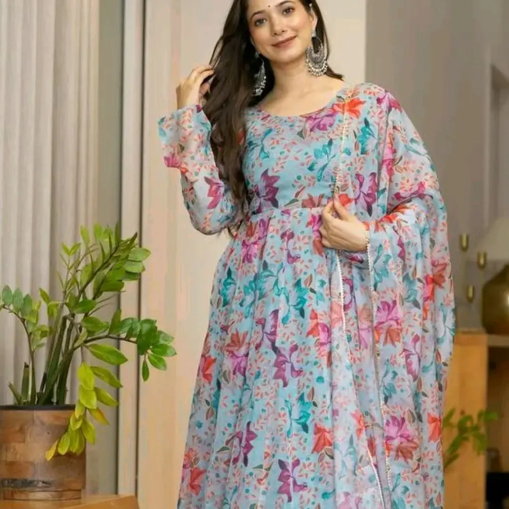 3 piece Anarkali dress