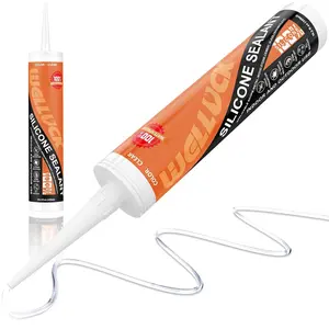 Clear  Caulk,   Caulking  Sealant Flexible  Adhesive for Kitchen, Bathroom, Window, Door, Glass, Bathtub, Shower, RV, Auto Leak Sealing (10.2 OZ, 1Pack)