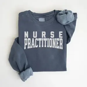 Personalized Nurse Practitioner Gift Sweatshirt with EST, NP Sweater with Year, Nurse Practitioner Graduation Gift, Comfort Colors Unisex Womenswear