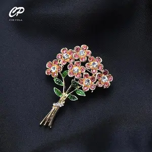 Fashion European and American exaggerated atmospheric rhinestone bouquet corsage personality fashion trendy brooch women