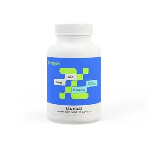 Zenolyte Sea Moss Supplement Capsules-Irish Moss with Bladderwrack & Burdock Root – Thyroid, Digestive & Immune Support – Boosts Energy, Joint & Skin Health – Organic, Non-GMO, Vegan Capsules