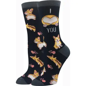 Ladies Corgi Sploot Socks