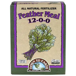 Down to Earth Organic Feather Meal Fertilizer Mix 12-0-0