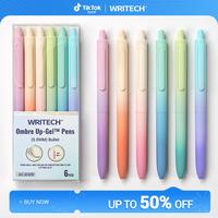 0.5mm Black Ink Gradient Color Pen Barrel 6ct