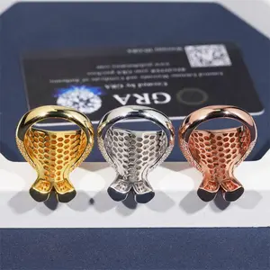 [ICE HUE] 18K Gold Vacuum Plated Money Bag Motif Ring with 5A+ Sri Lanka Moissanite Gemstone, Hip-Hop Vibe & Simple Luxury Jewelry, Daily Wear Gift for Men, Inspired by Miami, Italy, Mexico & Micro, Cross-Border Direct Inventory