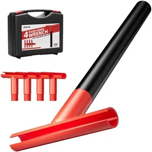 4-in-1 Door Hinge Adjustment Tool: Residential and Commercial Hinge Hole Adjustment Wrench, Door Gap Adjuster/Alignment Knuckle Bender Tweaker Repair Kit