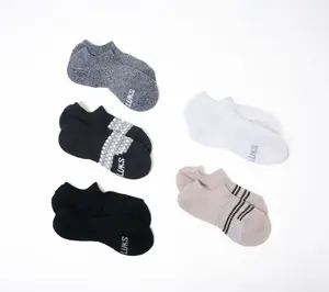 MUK LUKS Set of 5 Dream Step No-Show Socks