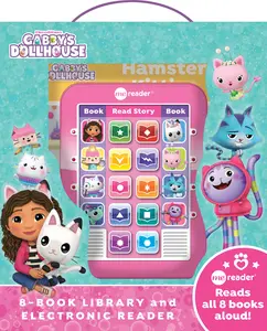 DreamWorks Gabby's Dollhouse: Me Reader 8-Book Library and Electronic Reader Sound Book Set [With Battery] -- Pi Kids - Other