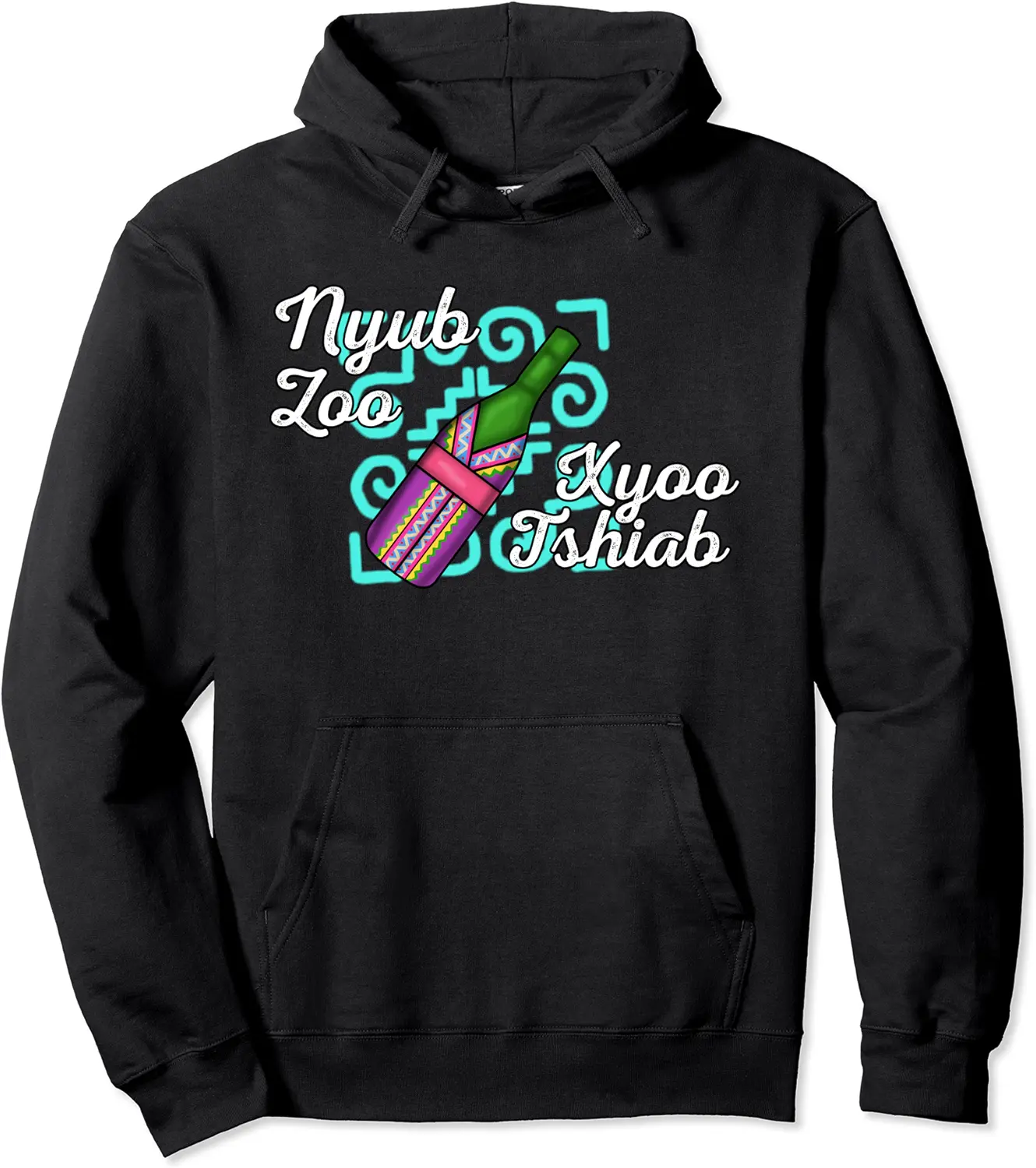Hmong Miao Proud Traditional Woman Dress Hmoob Ethnic Bottle Pullover Hoodie - Keithhodges Shop 69B0BK4P8RHH