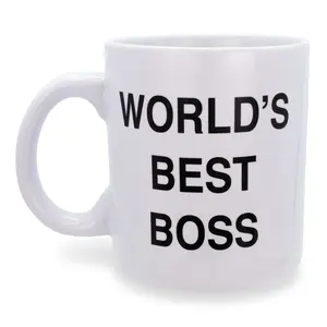 The Office Dunder Mifflin "World's Best Boss" Ceramic Mug | Holds 20 Ounces