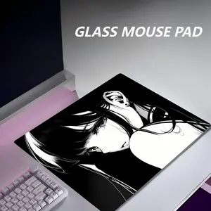 Control Type Glass Mouse Pad Made For Gaming Professional Fps Gaming Smooth Feel, High-Quality Precision Control Surface, Ideal for Gamers & PC Users
