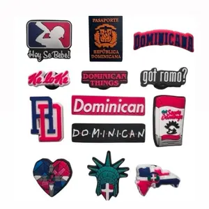 Dominican Republic Shoe Charms - Footwear Decor Accessories