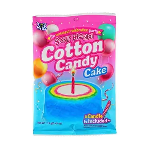 JAYONE Yum'z Bites Rainbow Cake Marshmallows with Birthday Candle - Fun Korean Snack, 13g JAYONE Yum'z Bites Rainbow Cake Marshmallows with Birthday Candle - Fun Korean Snack, 13g