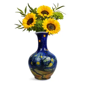 3D Puzzle Vase – Starry Night Design, 164-Piece DIY Buildable Flower Vase, Artistic Home Decor & Unique Gift for Adults & Teens