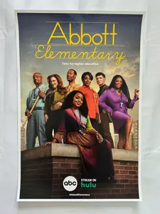 ABBOTT ELEMENTARY - 12"x18"  Original Promo TV Poster SDCC 2024 MINT Quinta Brunson