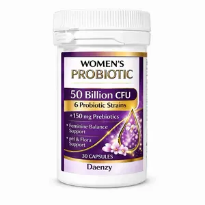 Women’s Probiotic 50 Billion CFU – Feminine pH Balance & Gut Health Support – 6 Strains + Prebiotics – Daily Capsules for Freshness & Confidence (30 Count