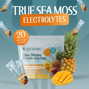 True Sea Moss Electrolytes – Mango & Pineapple  – Natural from Wild Sea Moss with Himalayan Salt & Vitamins