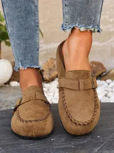 New Stitched Mule Slippers, Fashion Design & Comfort Experience, Perfect Wrapped Toe Slipper, Elegant Style, Spring & Fall