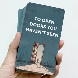 Why Whispering Cards - 56 Guided Cards for Clarity, Trust, Comfort, Beginner Thinking Tool, English Version, Ideal for New Users