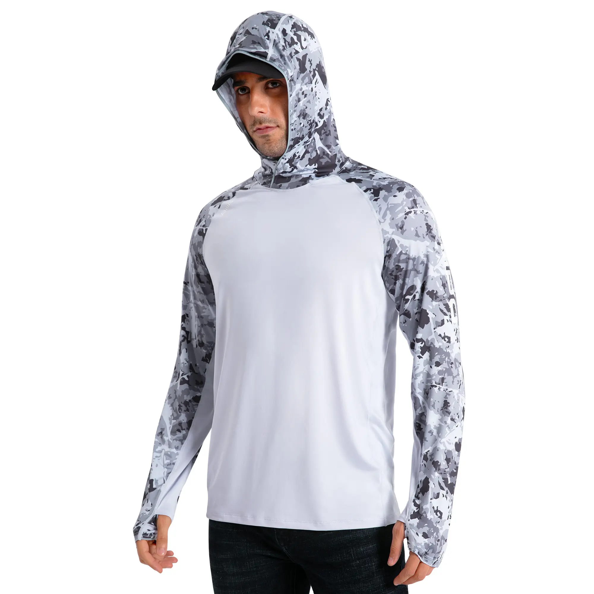 Light Grey - Ice Crack - Mix Print