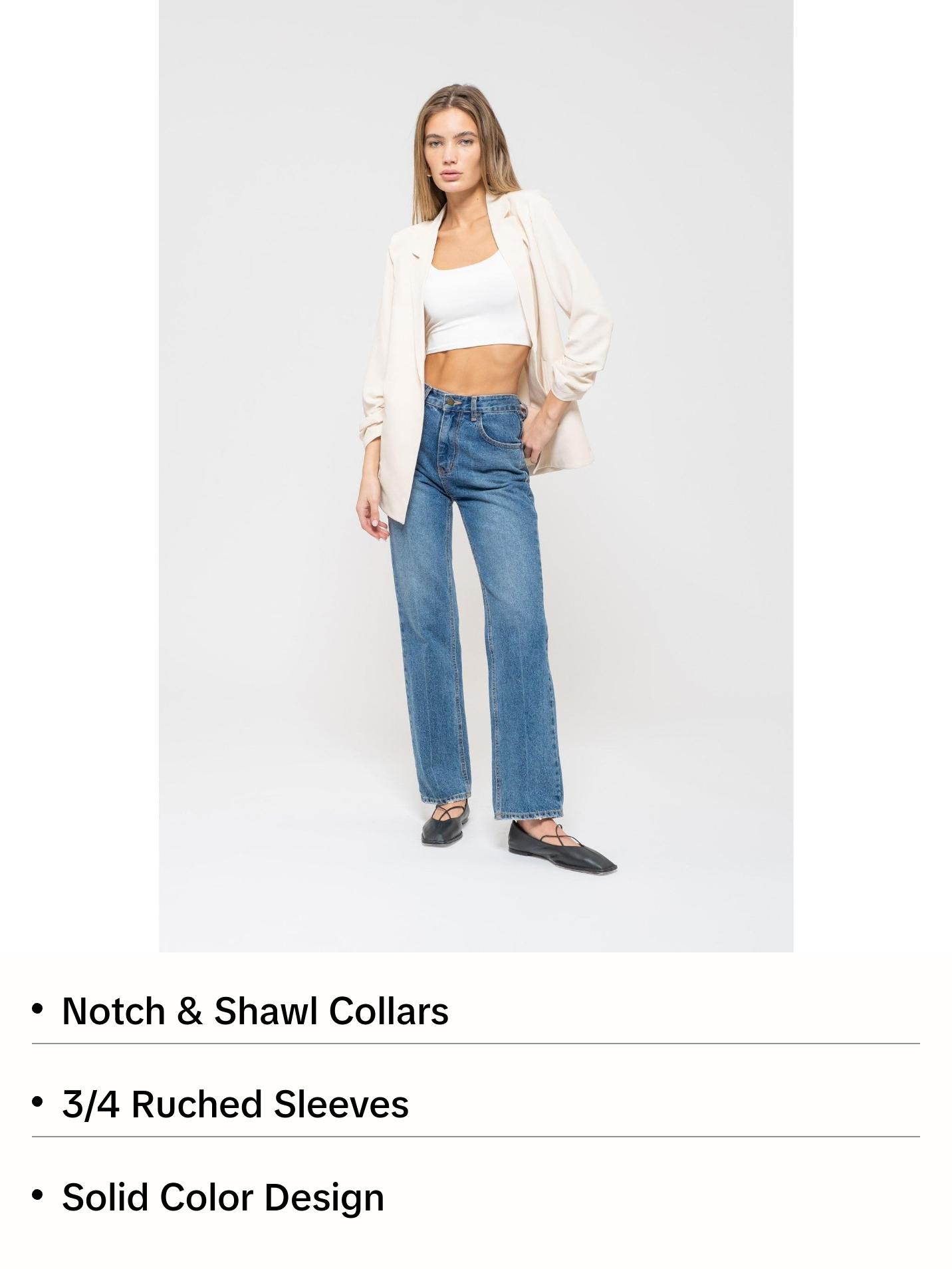 The Ella Blazer - Cream