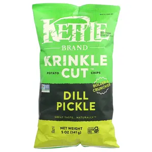 Kettle Foods Krinkle Cut™ Potato Chips, Dill Pickle, 5 oz (141 g)