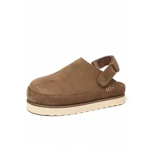 Womens Suede Clogs Mens Genuine Leather Mules Cork Footbed Sandals With Arch Support Sporty Side Zipper Grommet Eyelet Home Women's Men's Wide Width Leather Mules Cork Footbed Sandals Slip On Comfort Potato Shoes With Arch Support