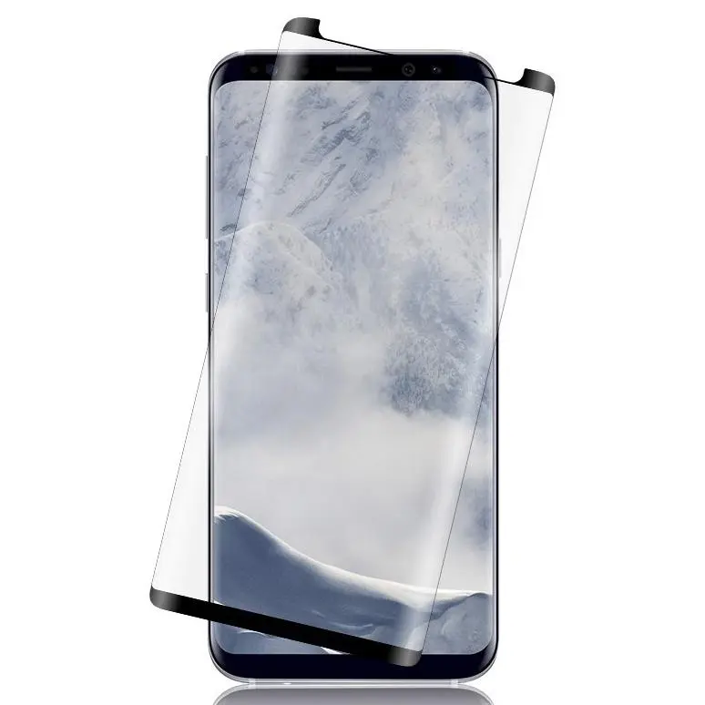 Full Size 3D Curved Hard Tempered Glass Screen Protector Crack Saver for Samsung Galaxy S9+ (SM-G965)