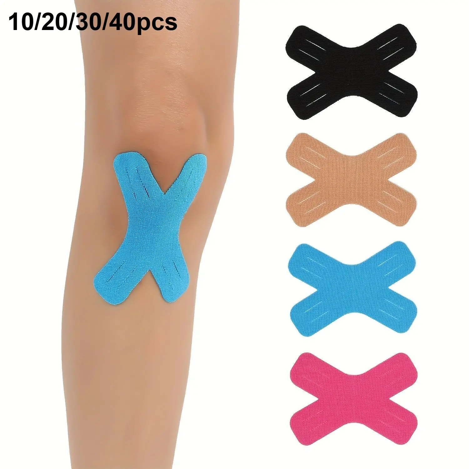 Kinesiology Tape for Knees, Waterproof & Elastic, Breathable Athletic Tape, Kinesiology Sports Tape, Provides Support & Stability for Running, 10/20/30/40pcs