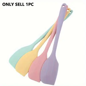 1pc Heat-Resistant Silicone Spatulas for Baking - Cream, Butter, Cake, Batter Scraper - Kitchenware Baking Tools and Accessories