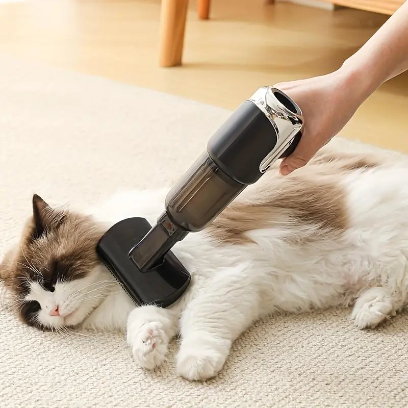 2-in-1 Pet Hair Remover and Dryer, USB Rechargeable Vacuum Cleaner for Sofa, Floor, Bed Sheet, Chair, Clothes, Carpet - Suitable for Small, Medium, and Large Cats & Dogs