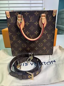 Pre-owned Canvas Shoulder Bags Louis Vuitton PVC Monogram Sac Plat BB Convertible Tote Shoulder Bag M45847 (B1201971016P)