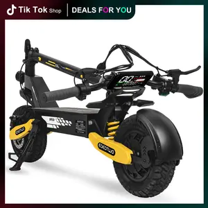 EOEOTWO electric scooter for adults, 25/40 miles long distance, maximum speed of 28 MPH, 1200W electric scooter foldable, 11-inch off-road tires, turn signal lights, double suspension and double brakes
