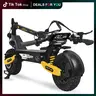 EOEOTWO GT06 Unisex Adult Motorized Portable Aluminum Frame Electric Scooter - 1200W Motor, 25/40 Mi Long-Range Ride, 28 MPH Max Speed, Compact Fold, 11-Inch Off-Road Tires, Turn Signals, Dual Suspension, Dual Brake Safety for Commuting,outdoorfun