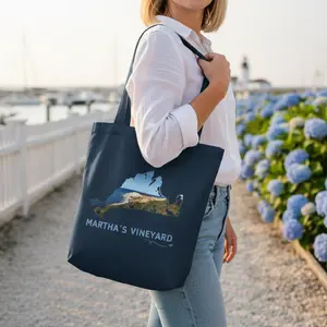 Martha’s Vineyard Tote Bag | Aquinnah Cliffs & Ocean Scenic Design